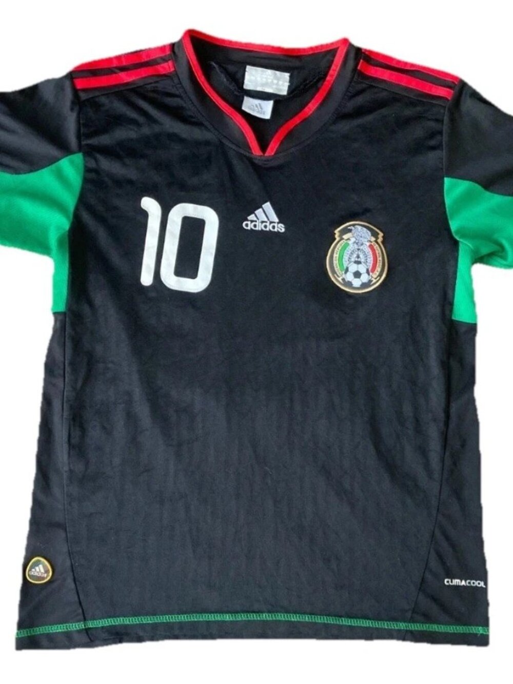 Mexico Cuauhtemoc Blanco #10 Adidas 2010 World Cup Soccer Jersey Mens S